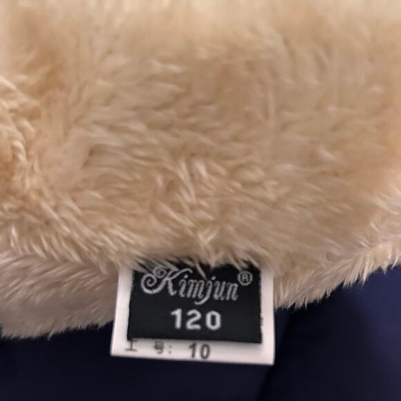 Kimjun Boy's Navy Blue Puffer Jacket Sherpa Inside Removeable Hood Size 120 = 4T - Picture 5 of 5